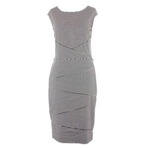 White House Black $60 Sz 12 Black White Bodycon Rayon Blend Dress